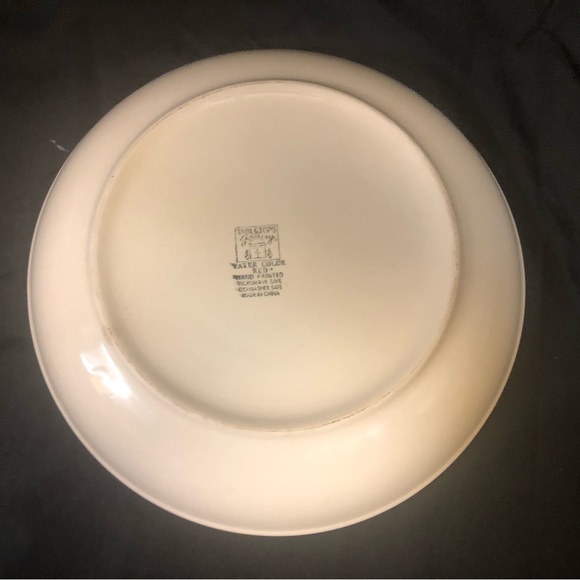 Tabletops Gallery Water Color Red 12-1/2” hand-painted Serving Bowl Large - Picture 3 of 12